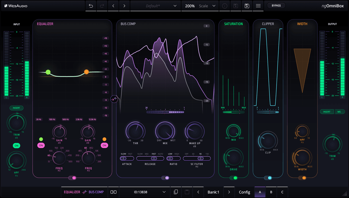 Wes Audio ngOmniBox Analog and Mix&Master Processor with Digital Recall