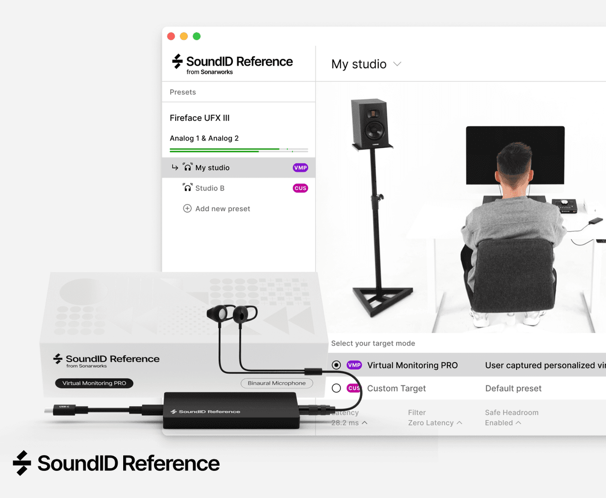 SoundID Reference Virtual Monitoring PRO with Binaural Measurement Microphone (EREF)